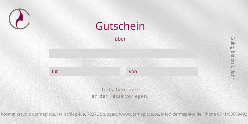 Dermaplace-Gutschein